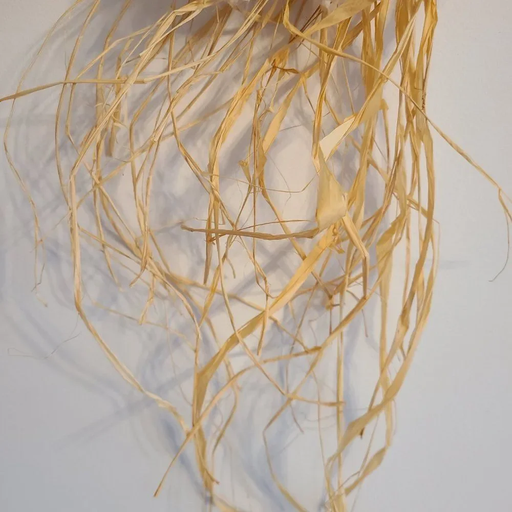 Vintage Handmade Mop Head Yarn Christmas Angel Christmas Holiday Wall Decoration